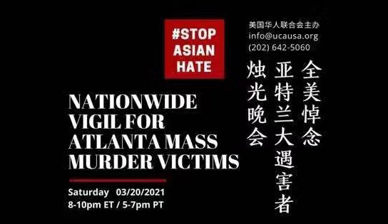 Nationwide Vigil For Atlanta Mass Murder Victims