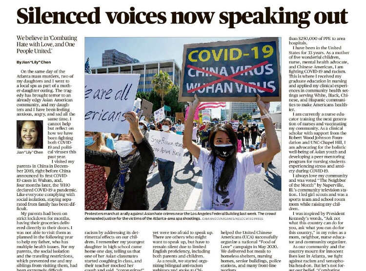 UCA’s Work Featured in Atlanta Journal-Constitution After Atlanta Shooting