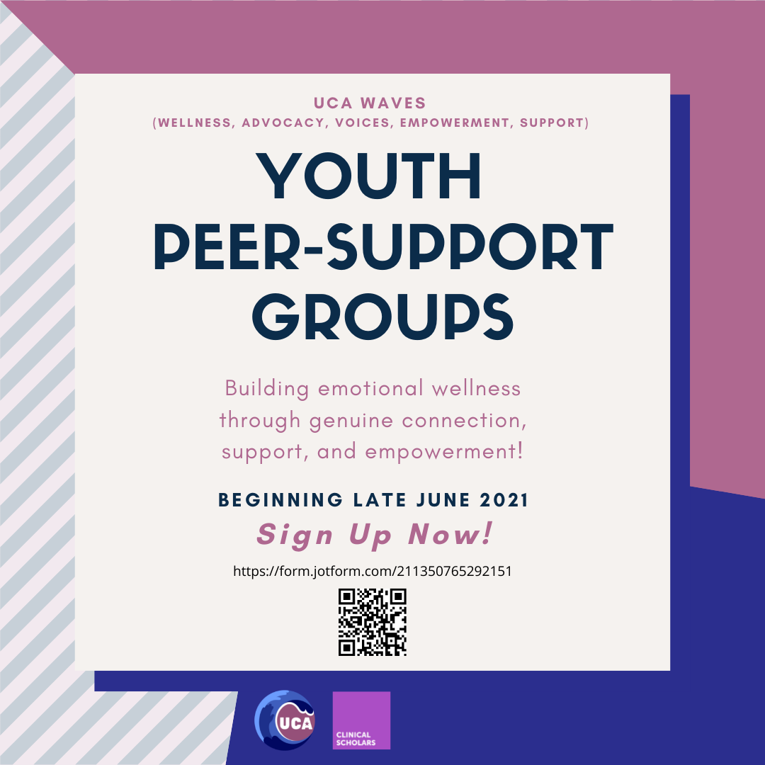 UCA WAVES Youth Peer-Support Sign-Up and Mental Health Survey – open now