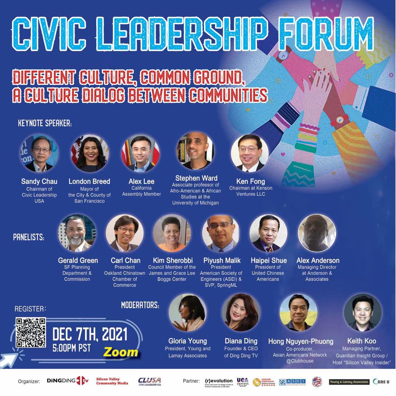 UCA President Haipei Shue Serves as Panelist on Multiracial Event “Civic Leadership Forum: Different Culture, Common Ground, A Culture Dialogue Between Communities”