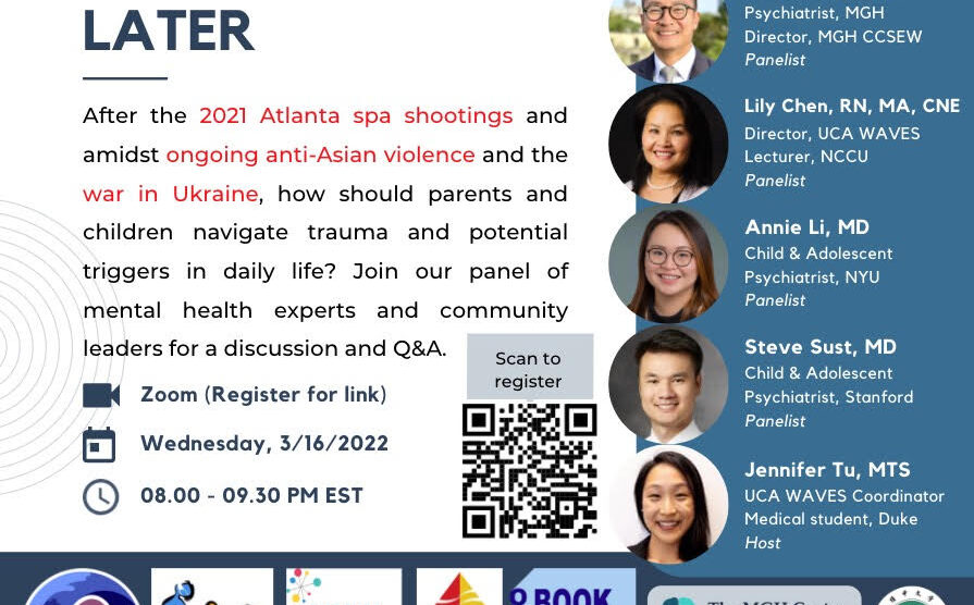Webinar 3/16 at 8pm EST – Expert Panel on Trauma